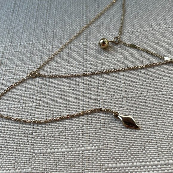Women Necklace Y Dangle Gold Tone Fashion Jewelry New - Picture 8 of 10